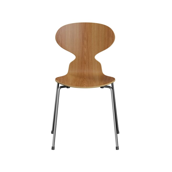 Myran 3101 stol - elm, klarlackad, kromat stålstativ - Fritz Hansen