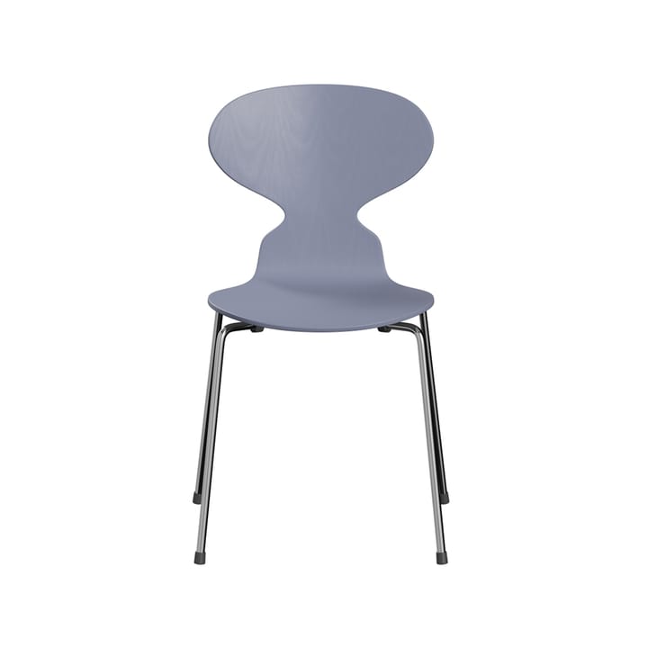 Myran 3101 stol - lavender blue, målad ask, kromat stålstativ - Fritz Hansen