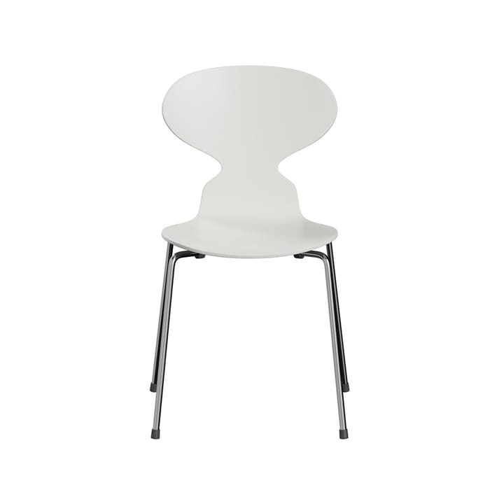 Myran 3101 stol - white, lackad, kromat stålstativ - Fritz Hansen