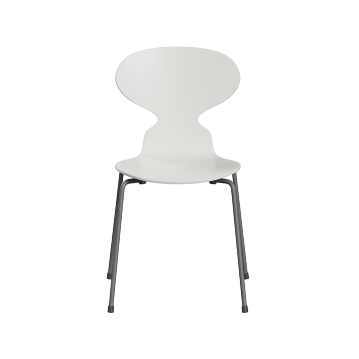 Myran 3101 stol - white, silvergrått stativ - Fritz Hansen