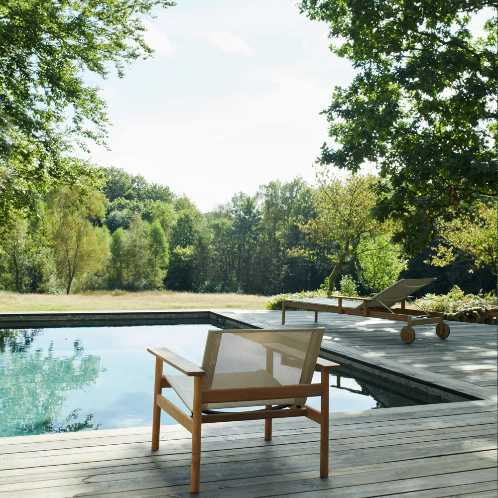 Pelagus loungefåtölj, Sand Fritz Hansen