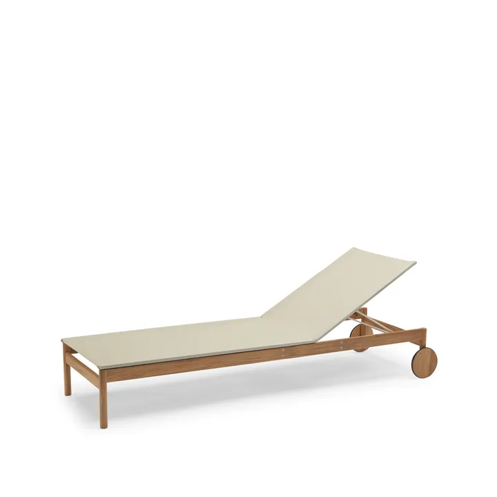 Pelagus solsäng teak - Sand - Fritz Hansen