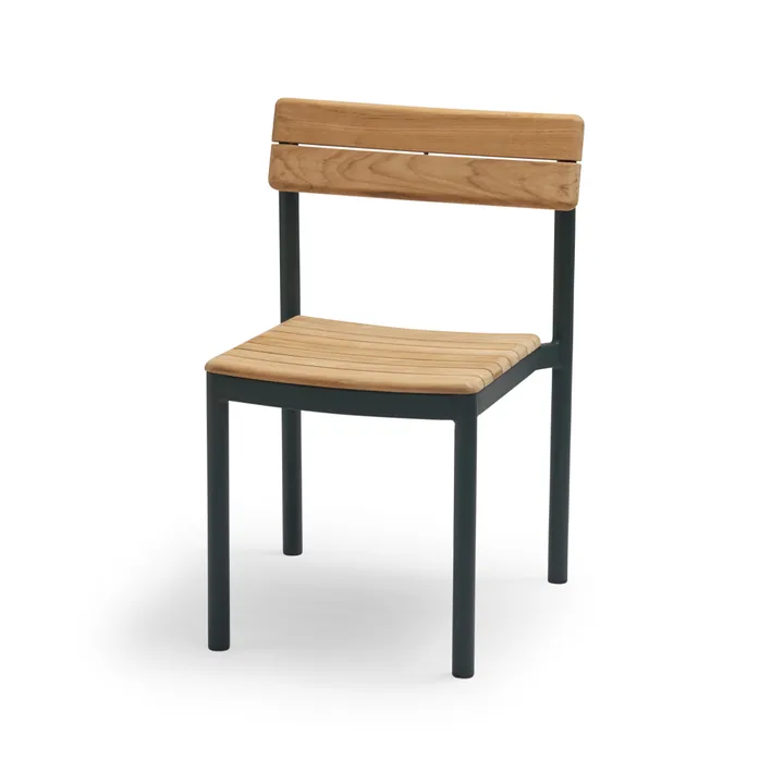 Pelagus stol teak - Hunter green - Fritz Hansen