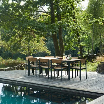 Pelagus stol teak - Light ivory - Fritz Hansen