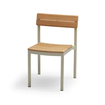 Pelagus stol teak - Light ivory - Fritz Hansen