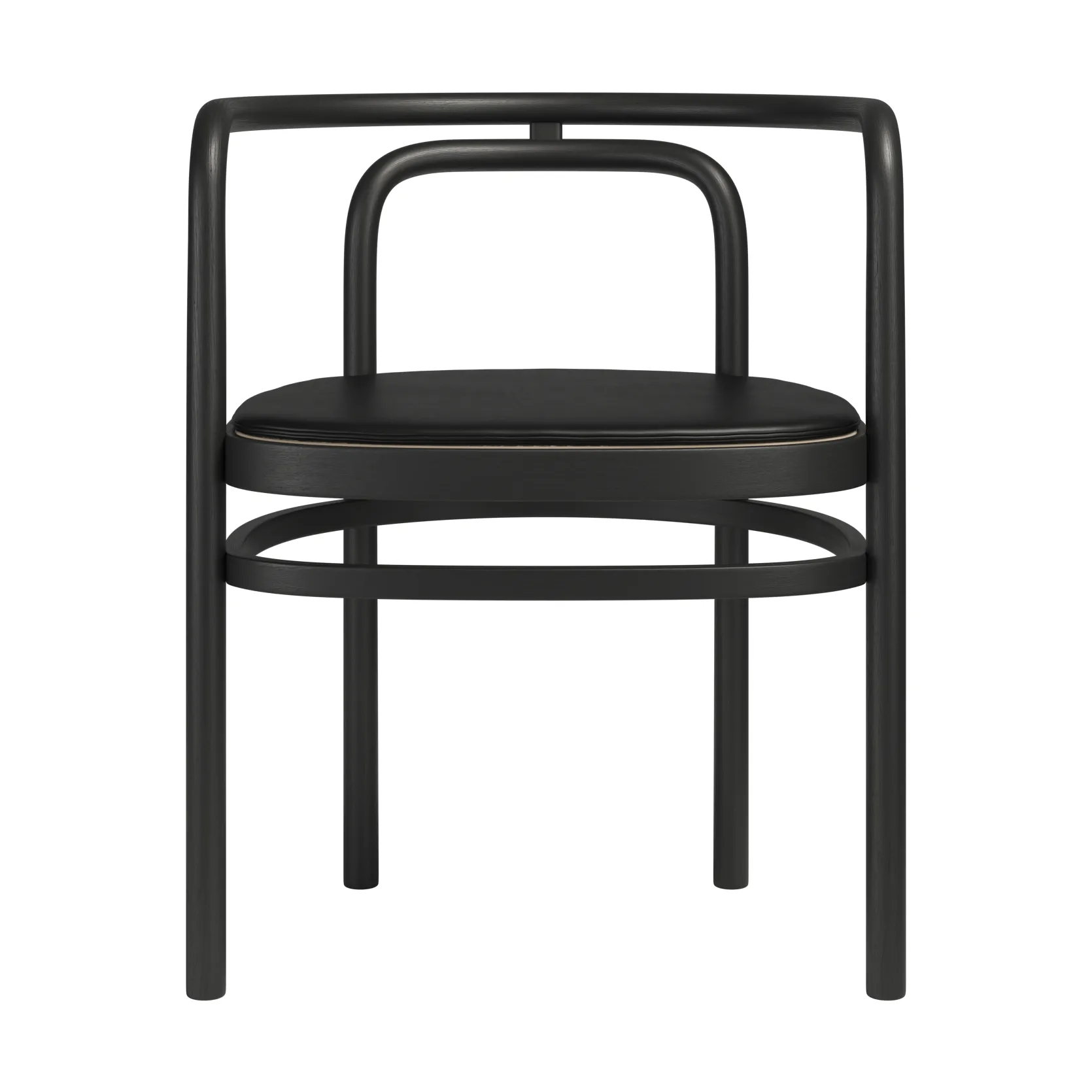 PK15 stolsdyna, Grace läder svart Fritz Hansen