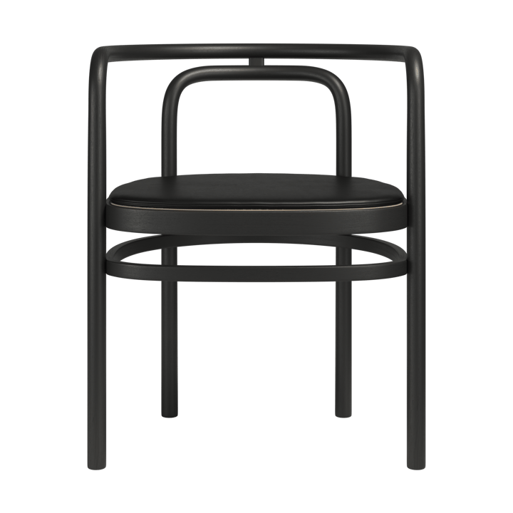 PK15 stolsdyna, Grace läder svart Fritz Hansen