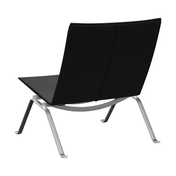 PK22 fåtölj - Aura black brown läder-rostfritt stål - Fritz Hansen
