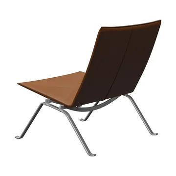 PK22 fåtölj - Aura walnut läder-rostfritt stål - Fritz Hansen