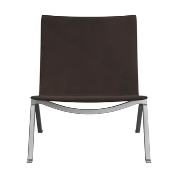 PK22 fåtölj - Haze dark brown läder-rostfritt stål - Fritz Hansen