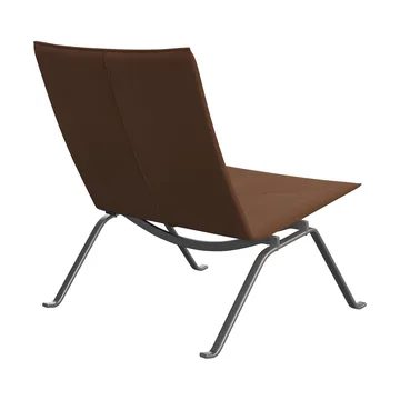 PK22 fåtölj - Haze walnut läder-rostfritt stål - Fritz Hansen