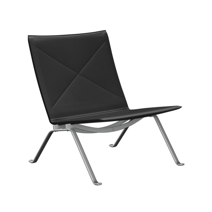 PK22 fåtölj - Leather aura black - Fritz Hansen