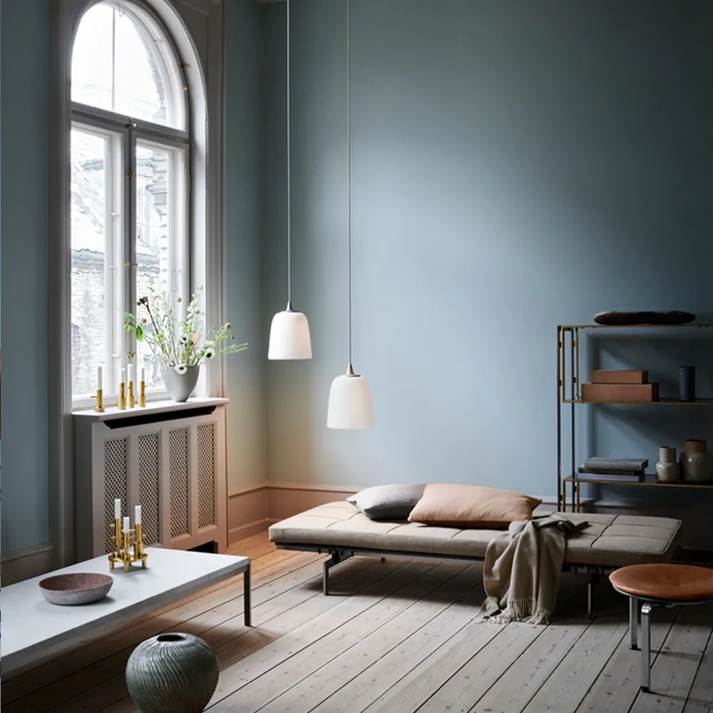 PK33 pall, Leather aura black Fritz Hansen