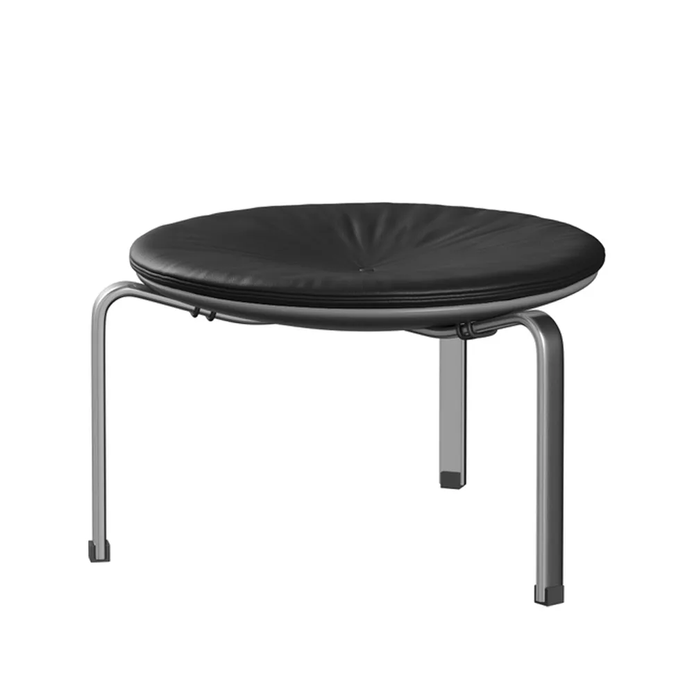 PK33 pall, Leather aura black Fritz Hansen