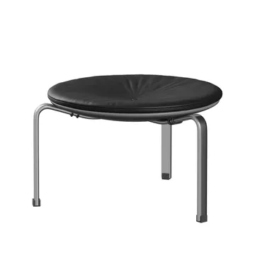 PK33 pall - Leather aura black - Fritz Hansen