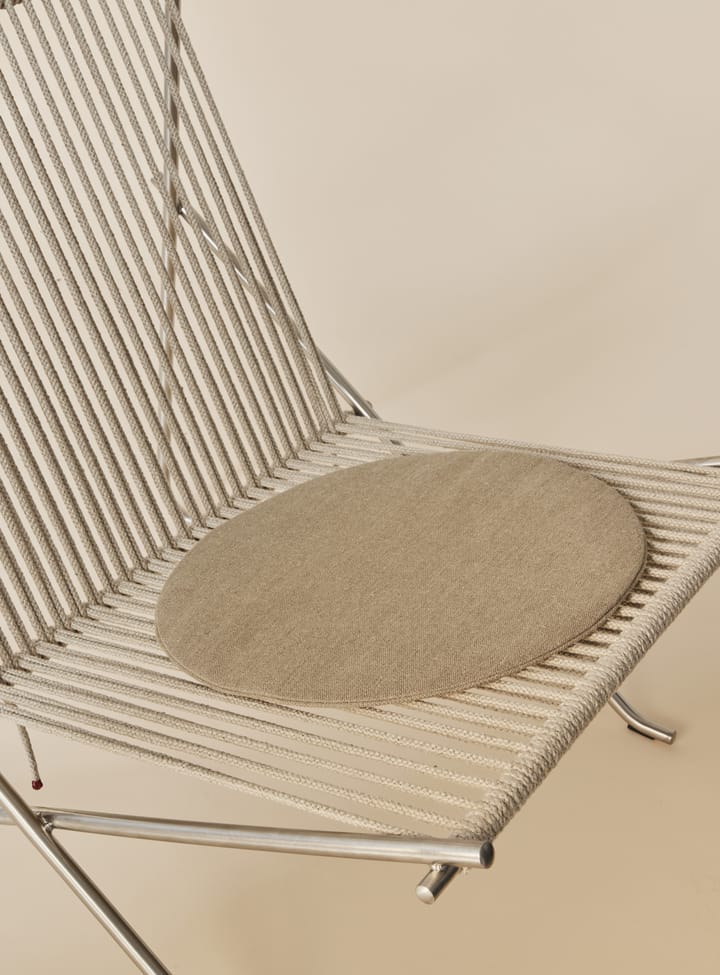 PK4 loungestol med dyna, Rostfritt stål-natur-natur Fritz Hansen