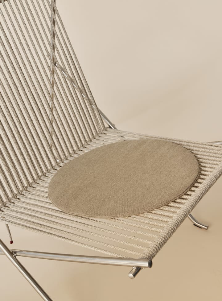 PK4 loungestol med dyna - Rostfritt stål-natur-natur - Fritz Hansen