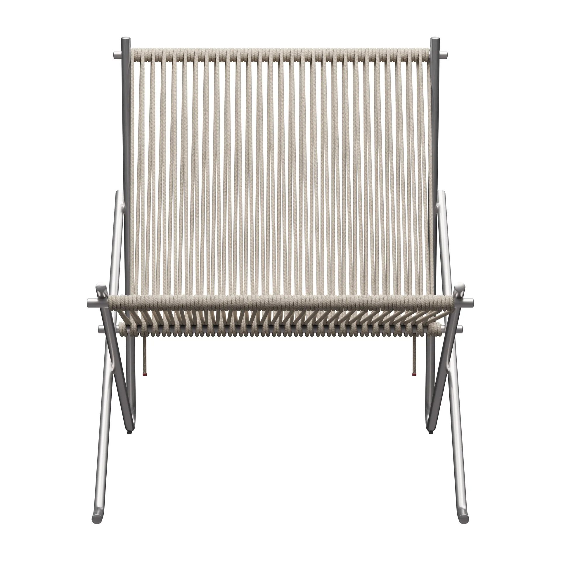PK4 loungestol, Rostfritt stål-natur Fritz Hansen