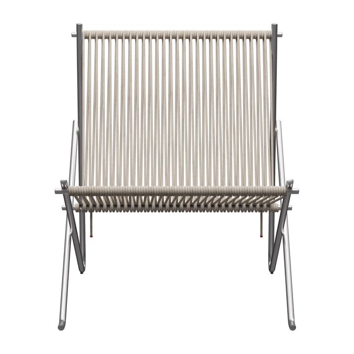 PK4 loungestol, Rostfritt stål-natur Fritz Hansen