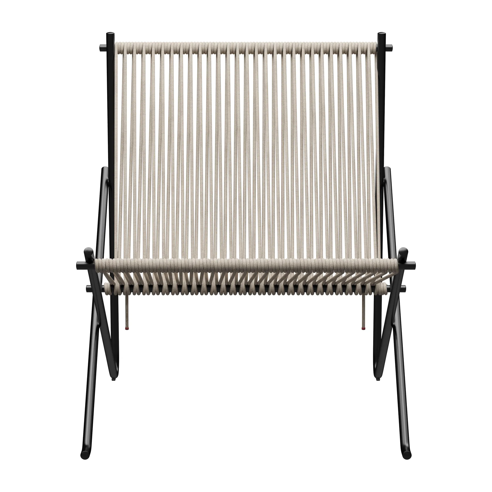 PK4 loungestol, Svart-natur Fritz Hansen
