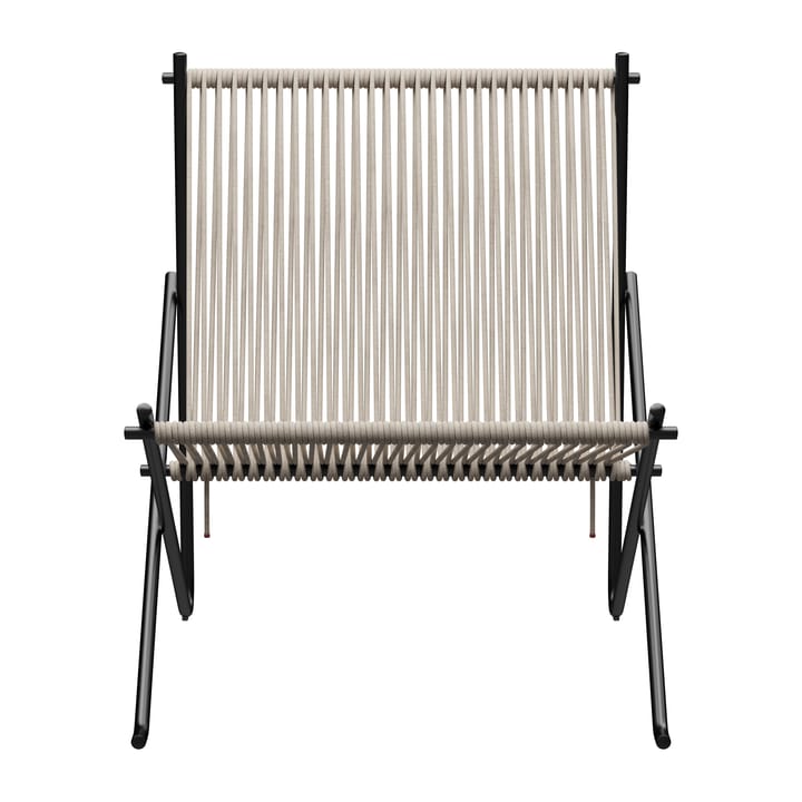 PK4 loungestol - Svart-natur - Fritz Hansen