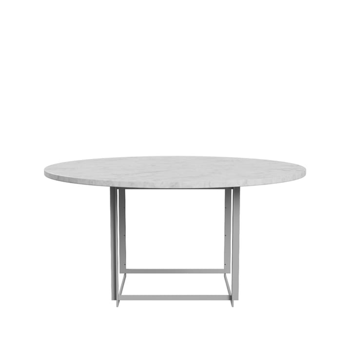 PK54 bord Ø140 cm - Honed marble white-steel - Fritz Hansen