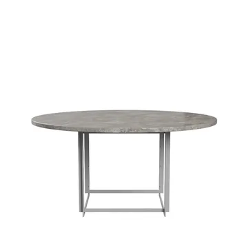 PK54 bord Ø140 cm - Marble grey brown-steel - Fritz Hansen