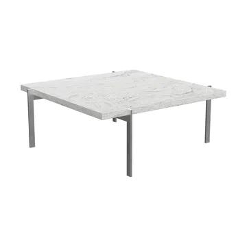 PK61 soffbord - Grey white granit-rostfritt stål, 80x80 cm - Fritz Hansen