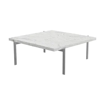 PK61 soffbord - Grey white granit-rostfritt stål, 80x80 cm - Fritz Hansen