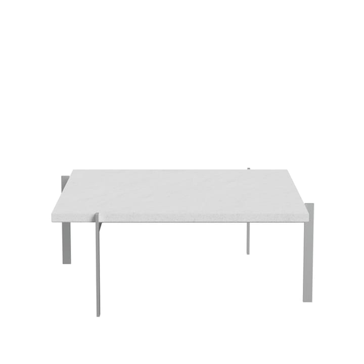 PK61 soffbord - valsad vit marmor - Fritz Hansen