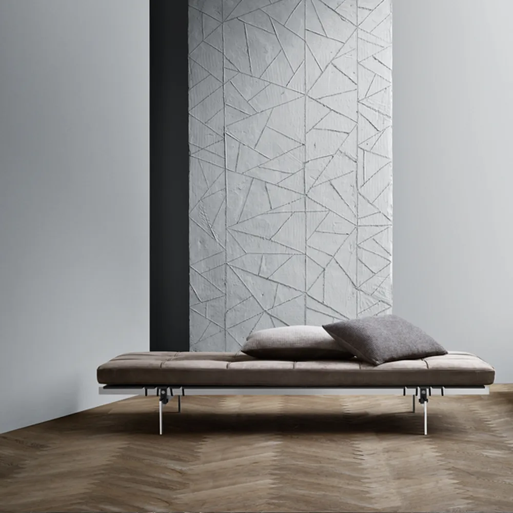 PK80 dagbädd, Leather embrace choco. 190 cm Fritz Hansen