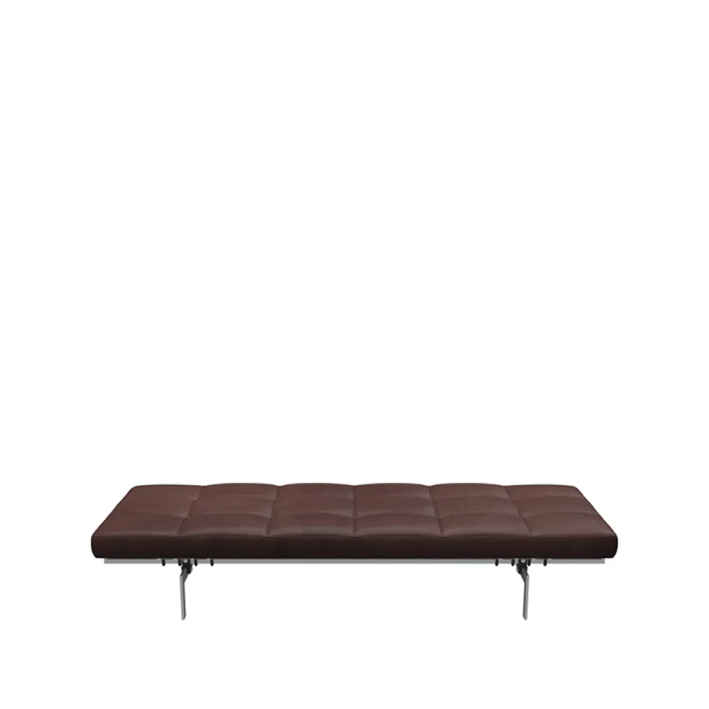 PK80 dagbädd, Leather embrace choco. 190 cm Fritz Hansen