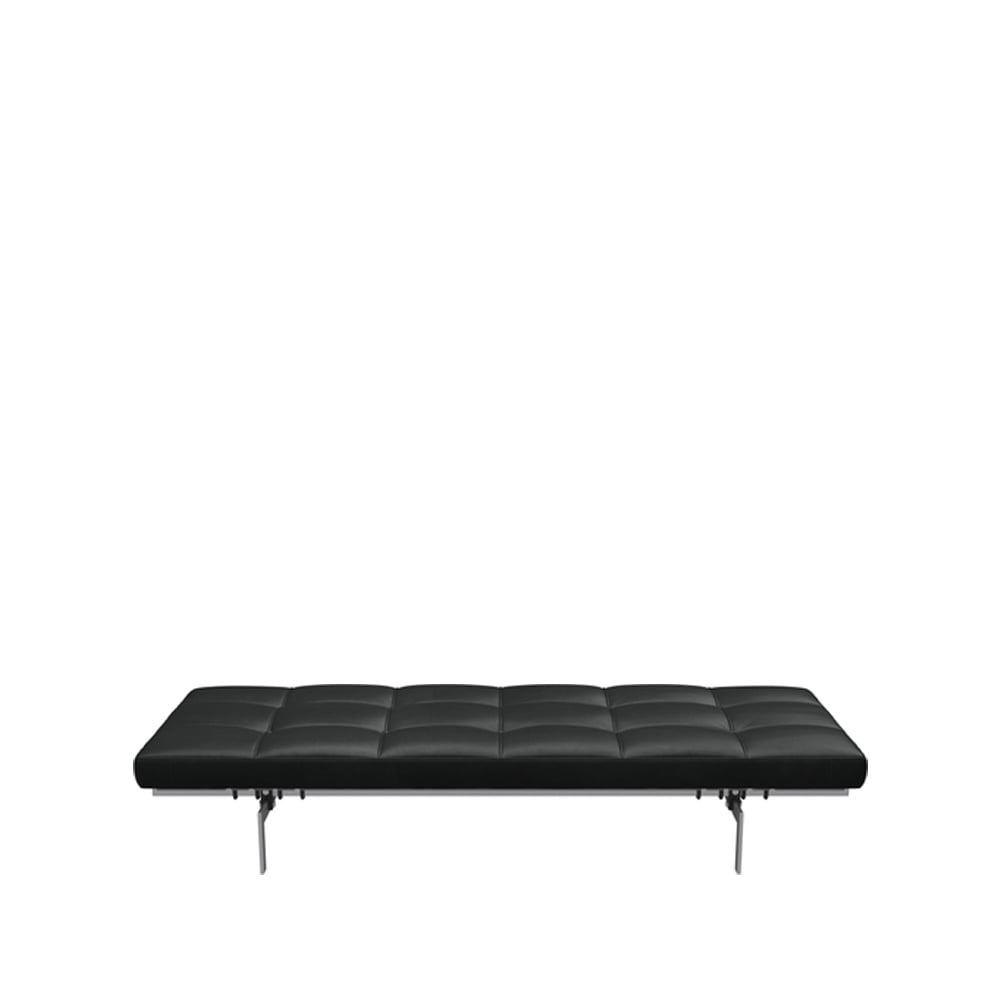 Fritz Hansen PK80 dagbädd Leather grace black 190 cm