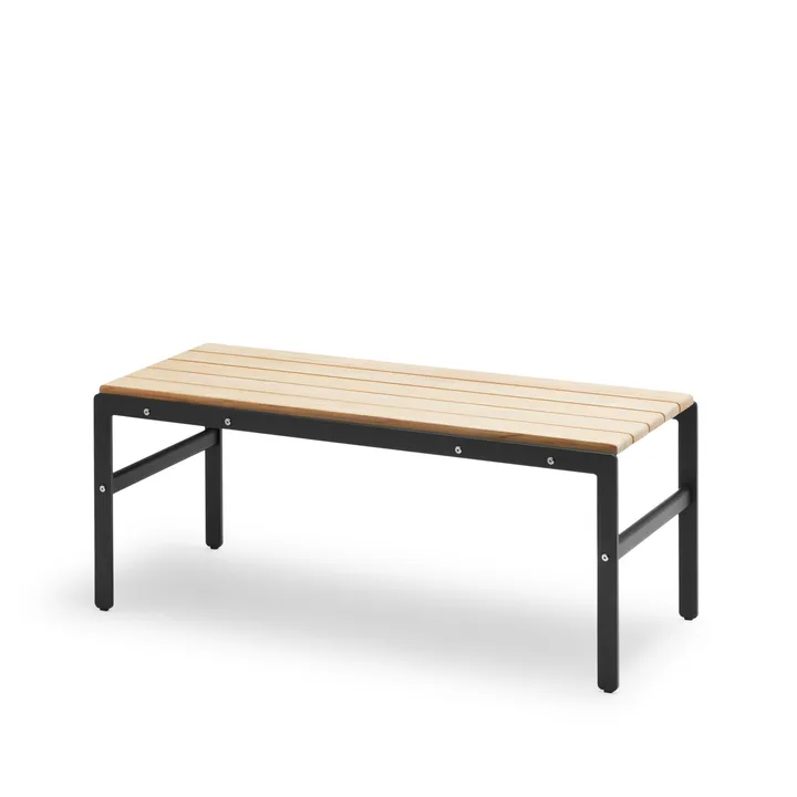 Reform bänk - teak, anthracite svart stativ - Fritz Hansen