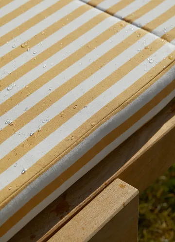 Riviera dyna till solsäng - tyg outdoor textile golden yellow stripe - Fritz Hansen