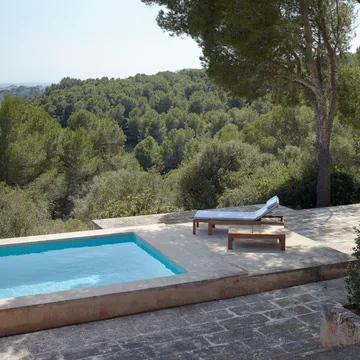 Riviera dyna till solsäng - tyg outdoor textile golden yellow stripe - Fritz Hansen