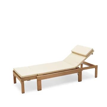 Riviera dyna till solsäng - tyg outdoor textile golden yellow stripe - Fritz Hansen