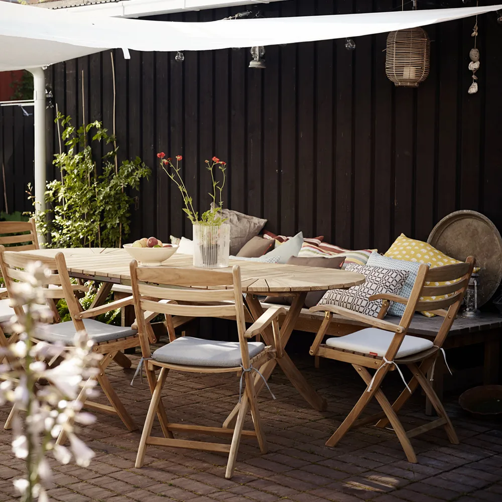 Selandia karmstol, teak Fritz Hansen