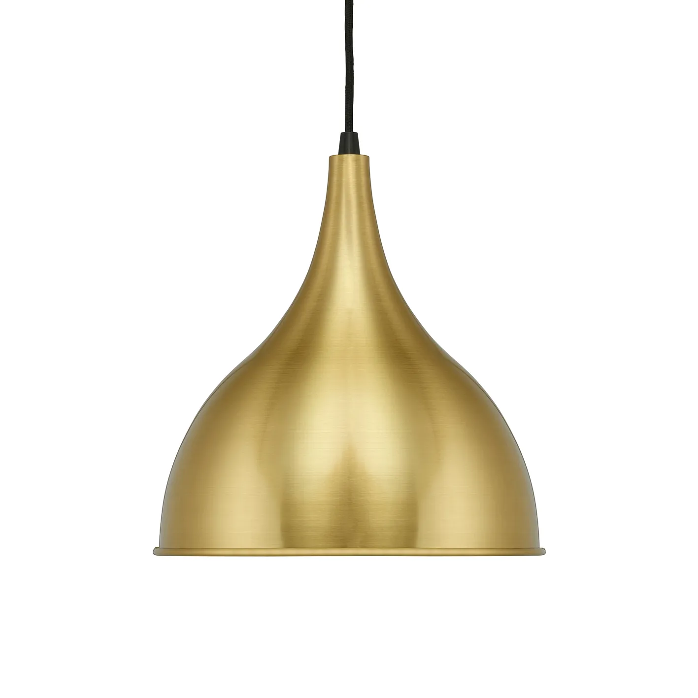 Silhuet taklampa Ø30 cm, Borstad mässing Fritz Hansen