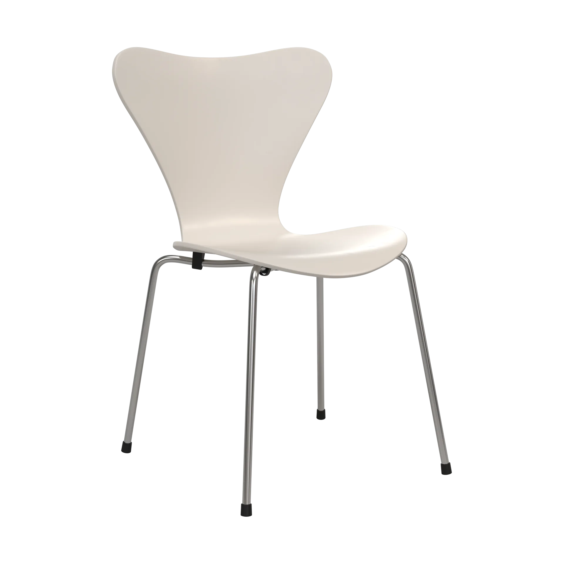 Sjuan 3107 7:14 AM stol, Beige-chrome Fritz Hansen