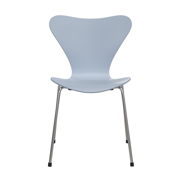 Sjuan 3107 7:14 AM stol, Blue-chrome Fritz Hansen