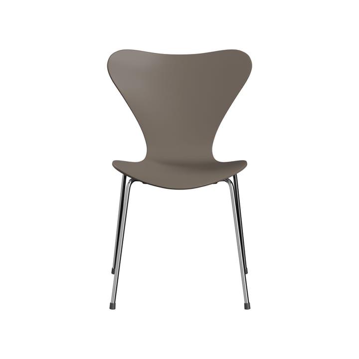 Sjuan 3107 stol - Deep clay-lackad-kromat stålstativ - Fritz Hansen