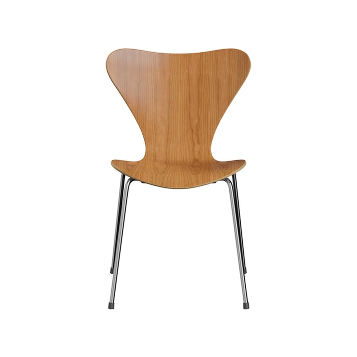 Sjuan 3107 stol - Körsbär-klarlackad-kromat stålstativ - Fritz Hansen