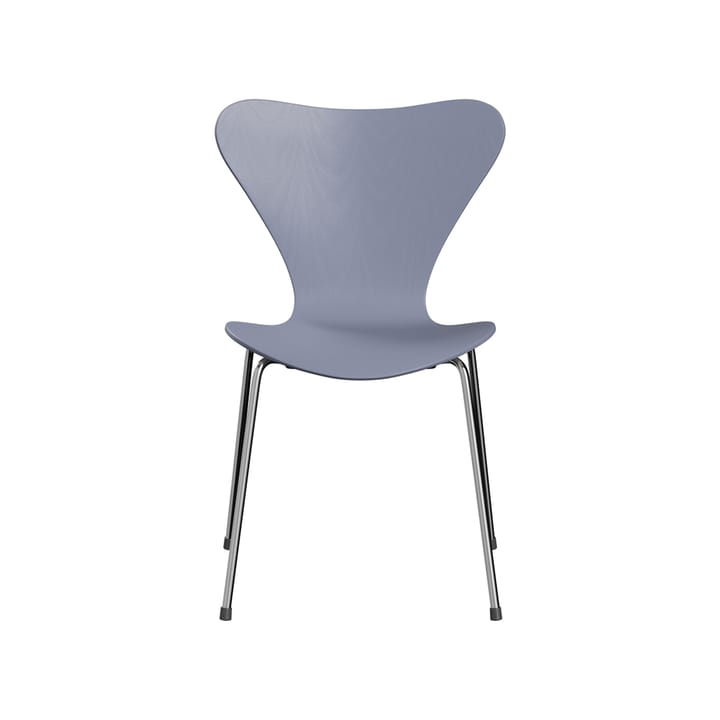 Sjuan 3107 stol - Lavender blue-färgad ask-kromat stålstativ - Fritz Hansen