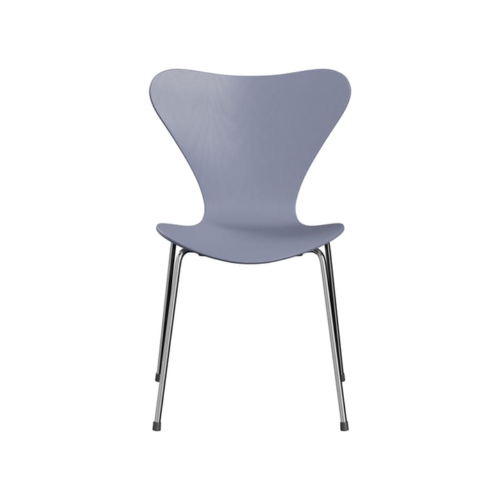 Sjuan 3107 stol - lavender blue, färgad ask, kromat stålstativ - Fritz Hansen