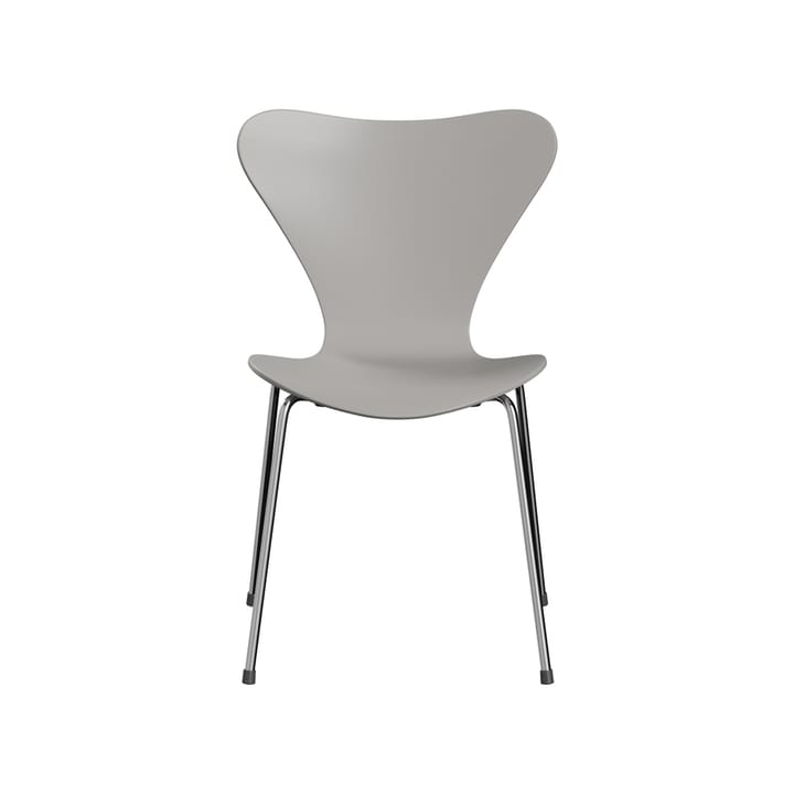 Sjuan 3107 stol - Nine grey-lackad-kromat stålstativ - Fritz Hansen