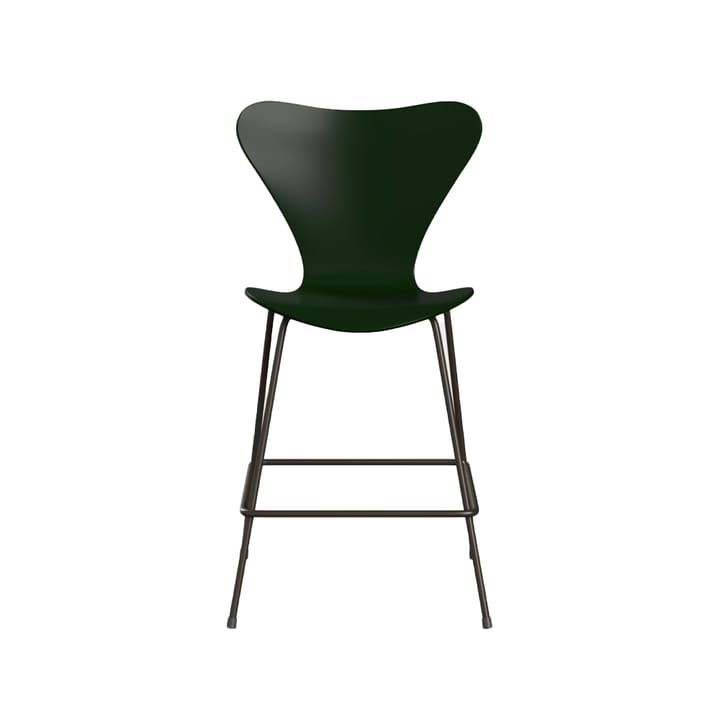 Sjuan 3187 barstol - Lacquered ash evergreen-brown - Fritz Hansen