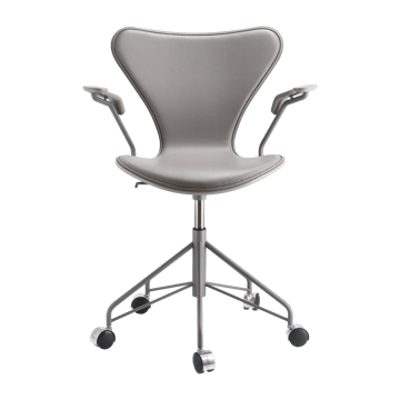 Sjuan 3217 framsidesklädd kontorsstol - Ash deep clay-Grey-Grey - Fritz Hansen