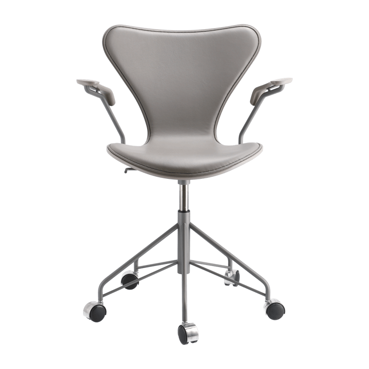 Sjuan 3217 framsidesklädd kontorsstol, Ash deep clay-Grey-Grey Fritz Hansen