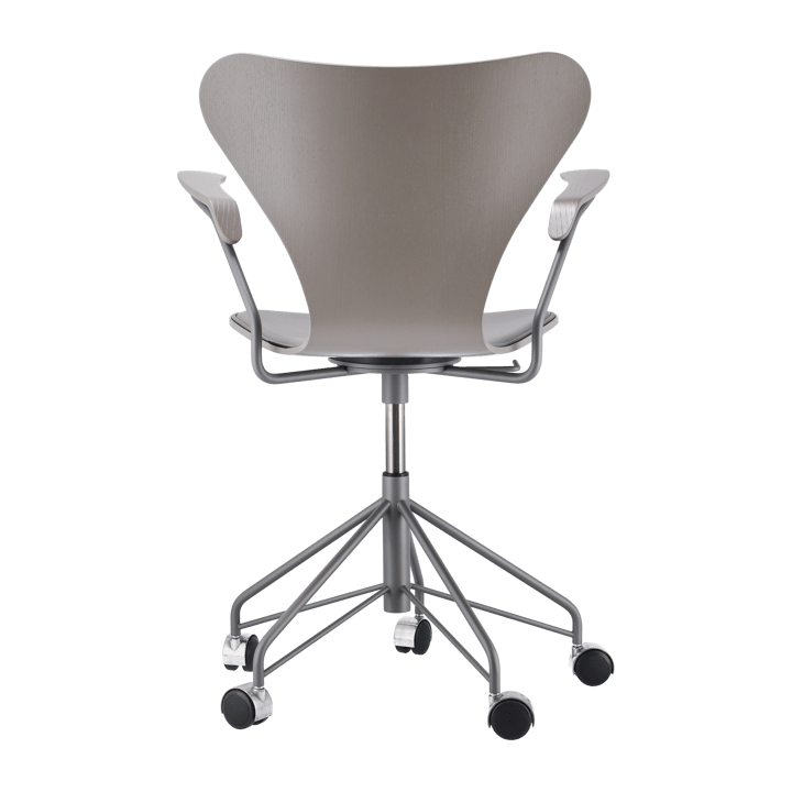 Sjuan 3217 framsidesklädd kontorsstol - Ash deep clay-Grey-Grey - Fritz Hansen